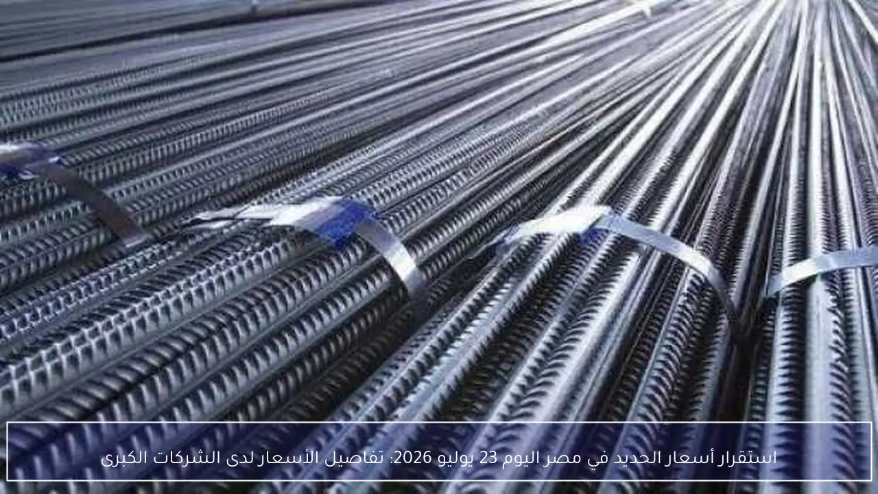 استقرار أسعار الحديد في مصر اليوم 23 يوليو 2026: تفاصيل الأسعار لدى الشركات الكبرى