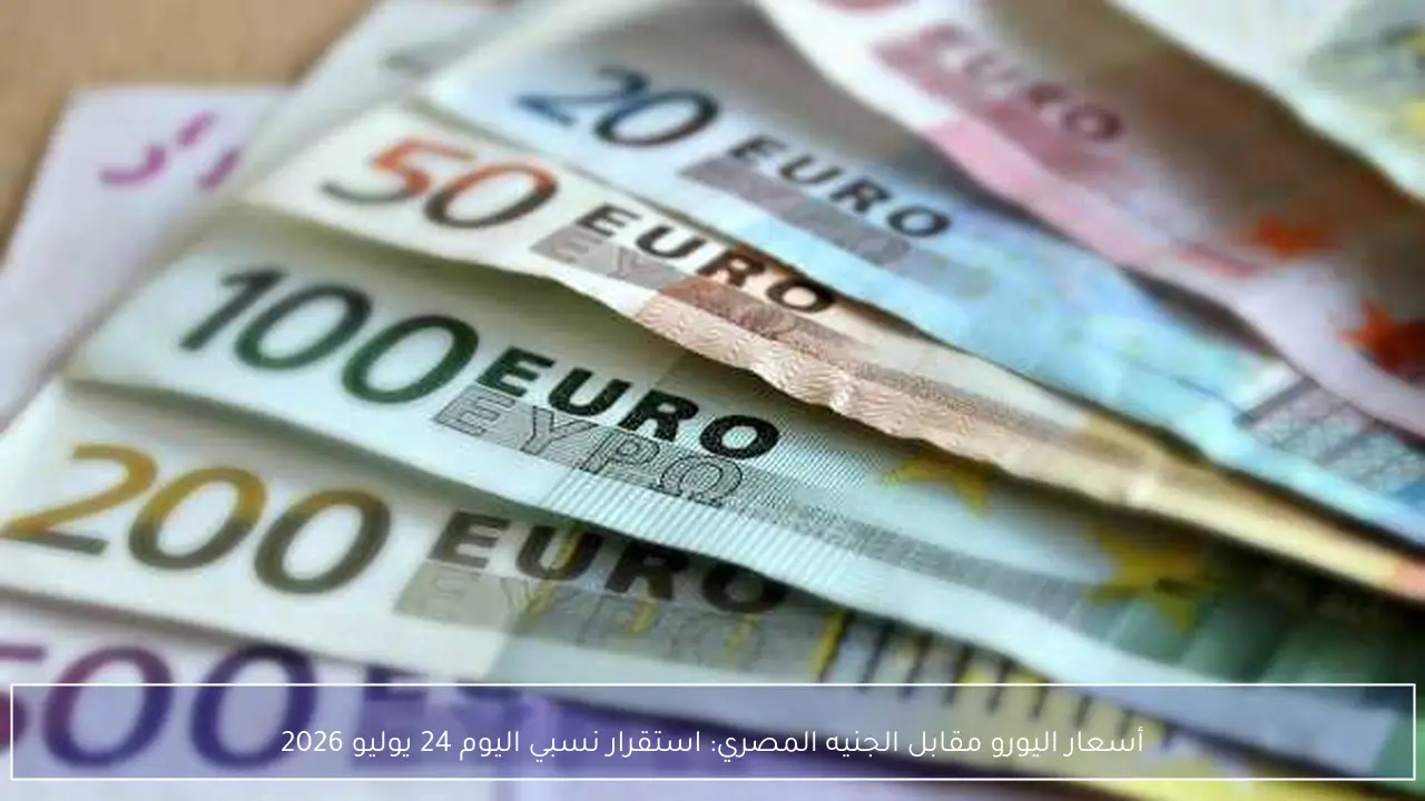 أسعار اليورو مقابل الجنيه المصري: استقرار نسبي اليوم 24 يوليو 2026