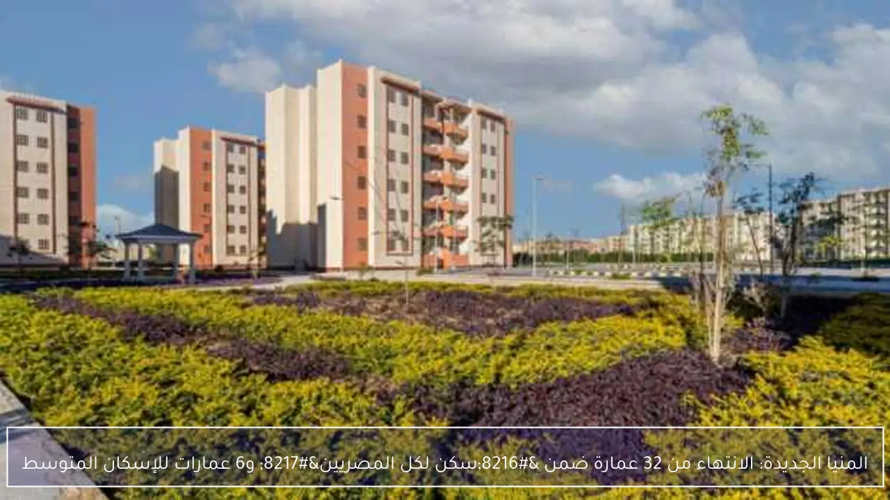 المنيا الجديدة: الانتهاء من 32 عمارة ضمن ‘سكن لكل المصريين’ و6 عمارات للإسكان المتوسط
