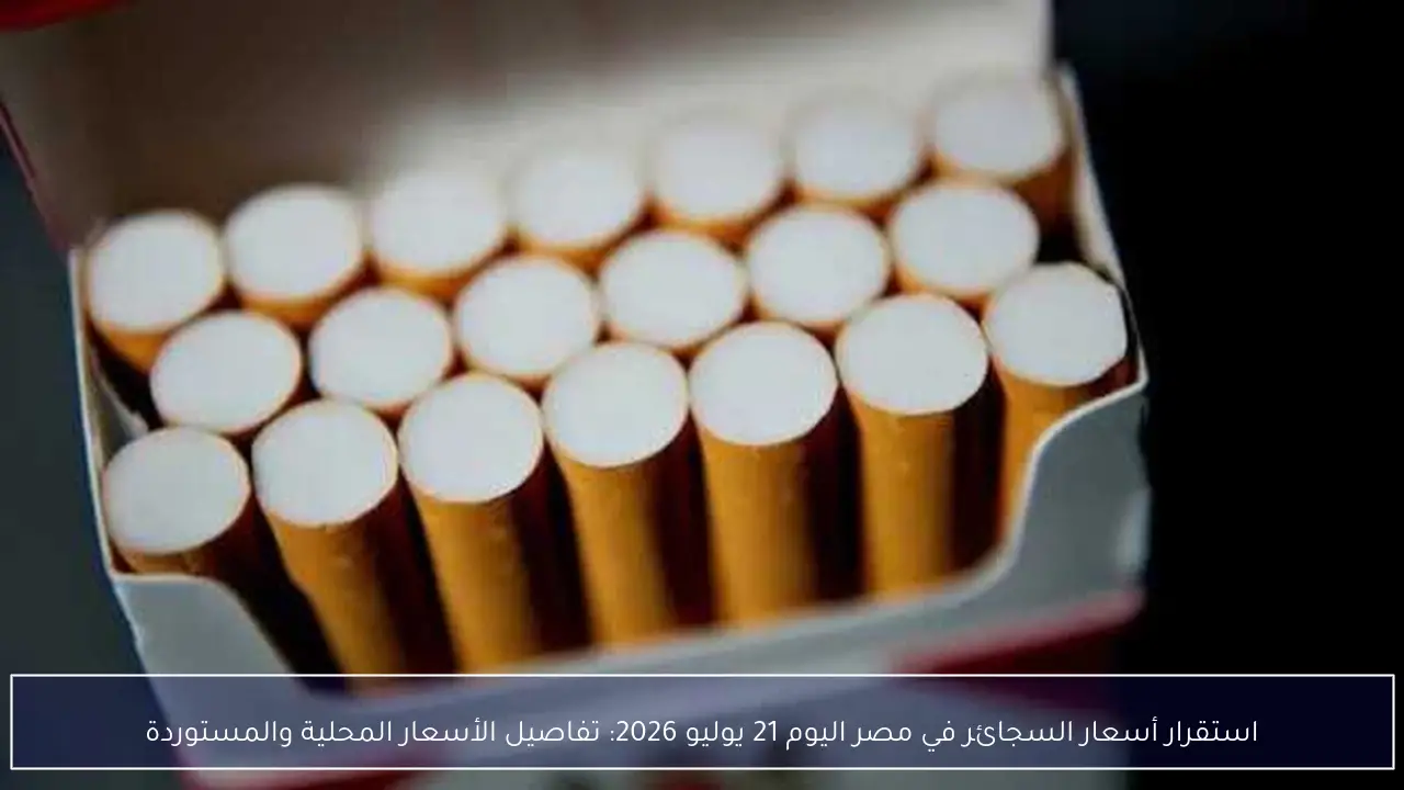 استقرار أسعار السجائر في مصر اليوم 21 يوليو 2026: تفاصيل الأسعار المحلية والمستوردة