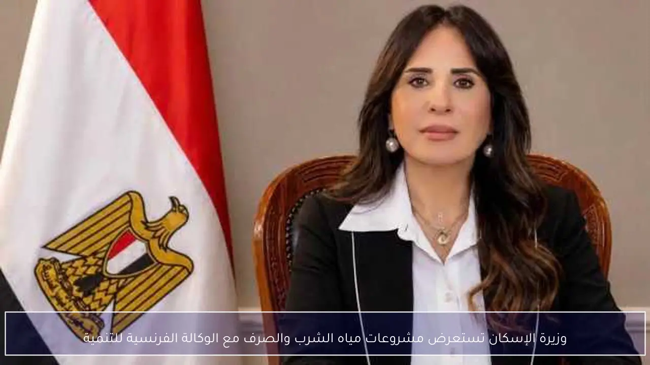 وزيرة الإسكان تستعرض مشروعات مياه الشرب والصرف مع الوكالة الفرنسية للتنمية